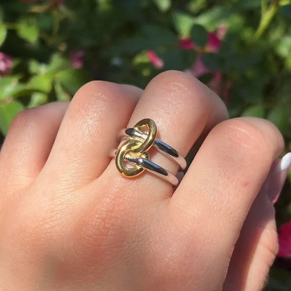 New! “Olivia” Mixed Metal Ring